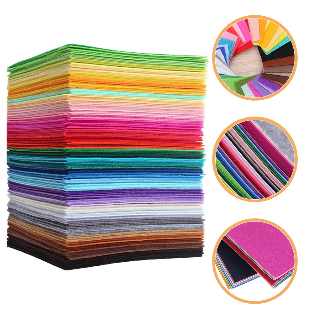Is Sewing Textile Art - 40Pcs Nonwoven Fabric Sheets 15x15cm Multicolor