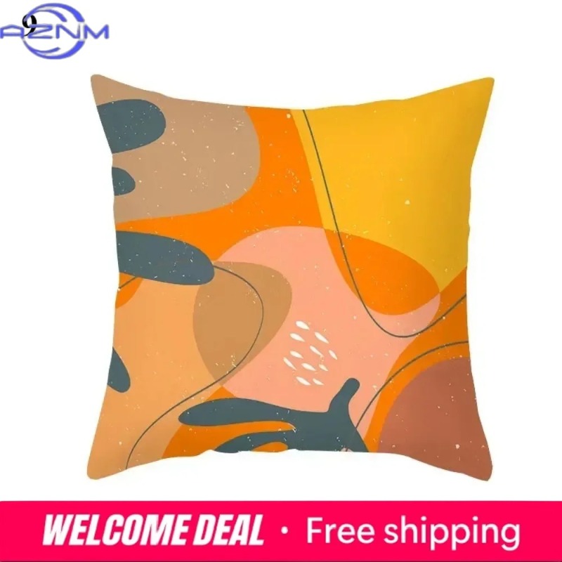 Boho Orange Abstract Cushion C – Century Textile & Sewing Supply By Owner recenzja i cena