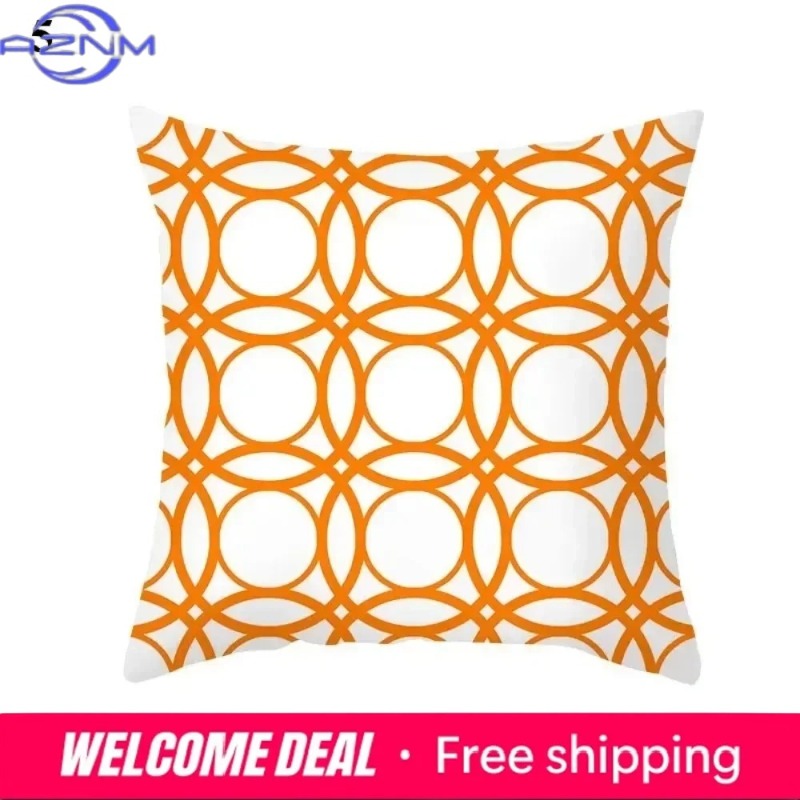 Boho Orange Abstract Cushion C – Century Textile & Sewing Supply By Owner recenzja i cena
