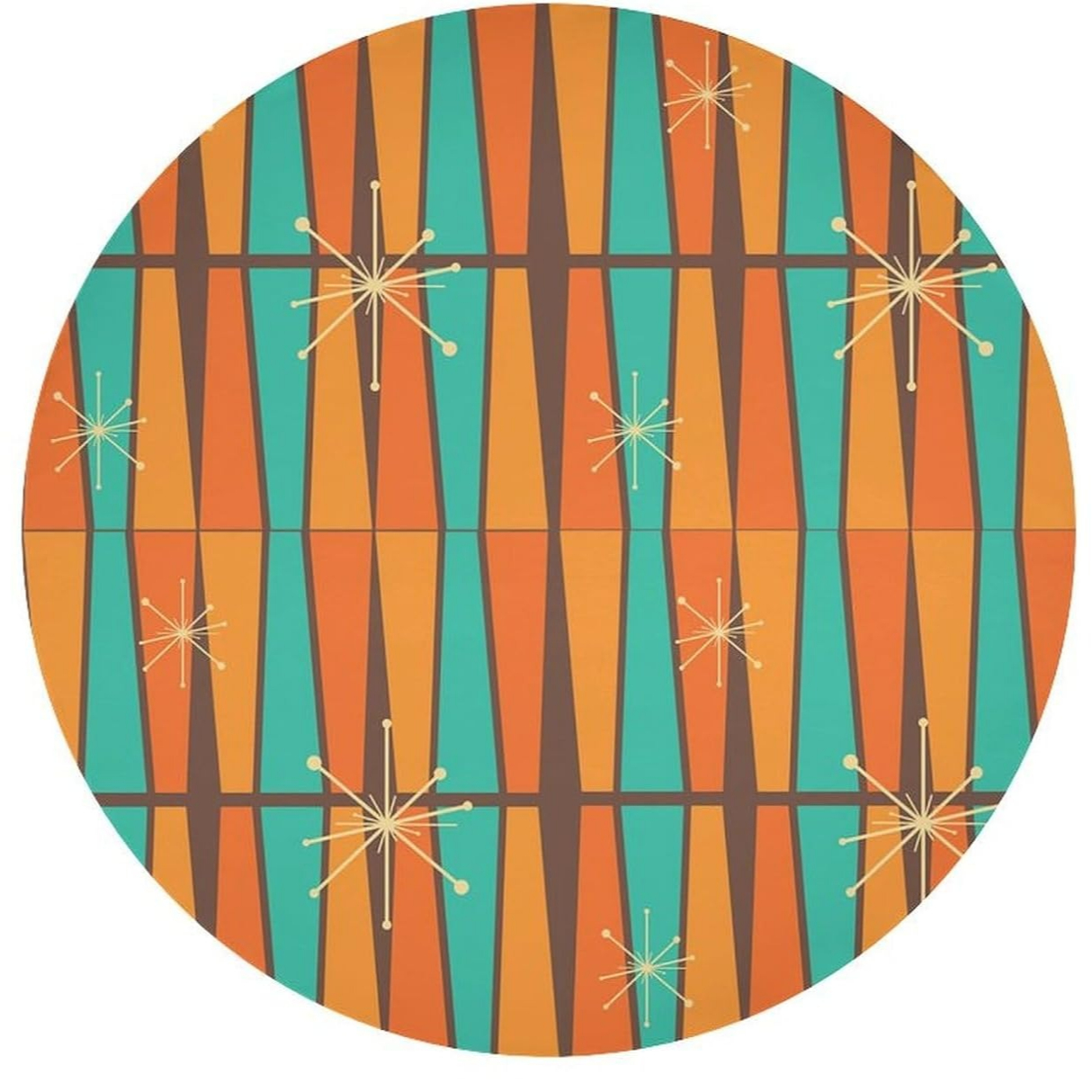 Mid Century Modern Orange Yell – Century Textile & Sewing Supply By Owner recenzja i cena