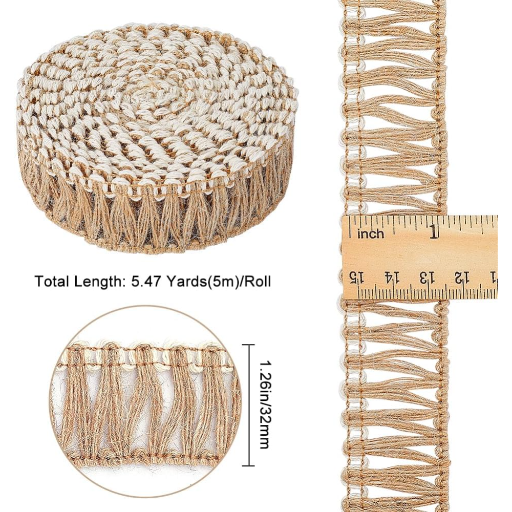 5 Meters Burlap Fringe Tassel  – Sewing Kit recenzja i cena