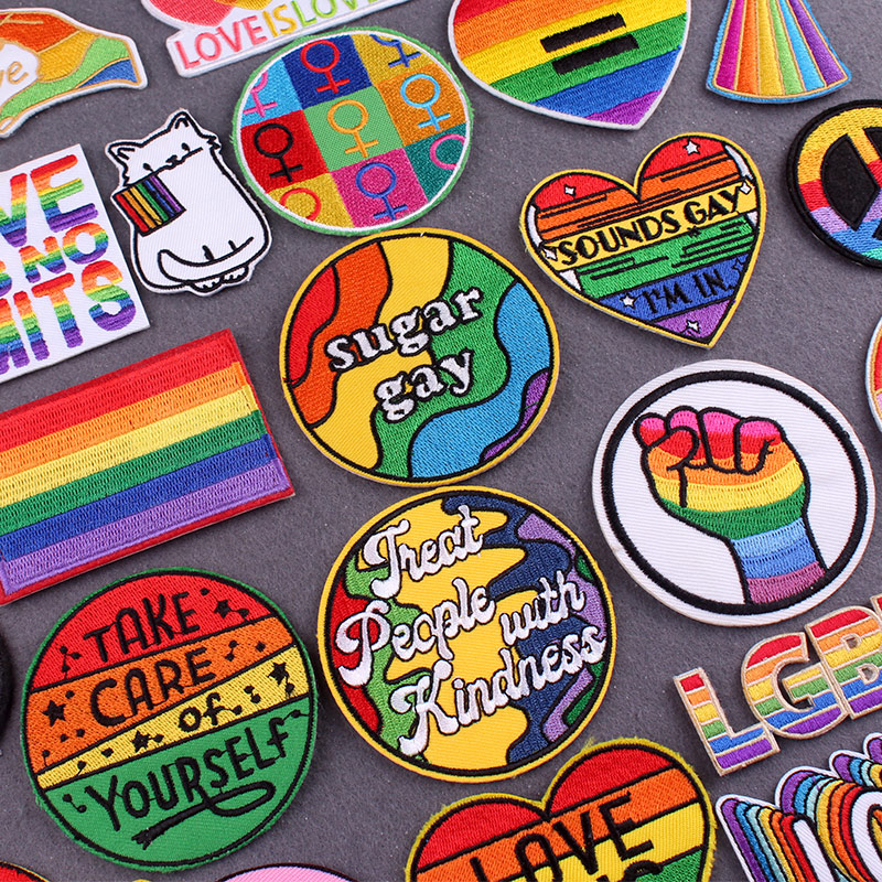Rainbow Patches On Clothes Gay – Velcro Sew On recenzja i cena
