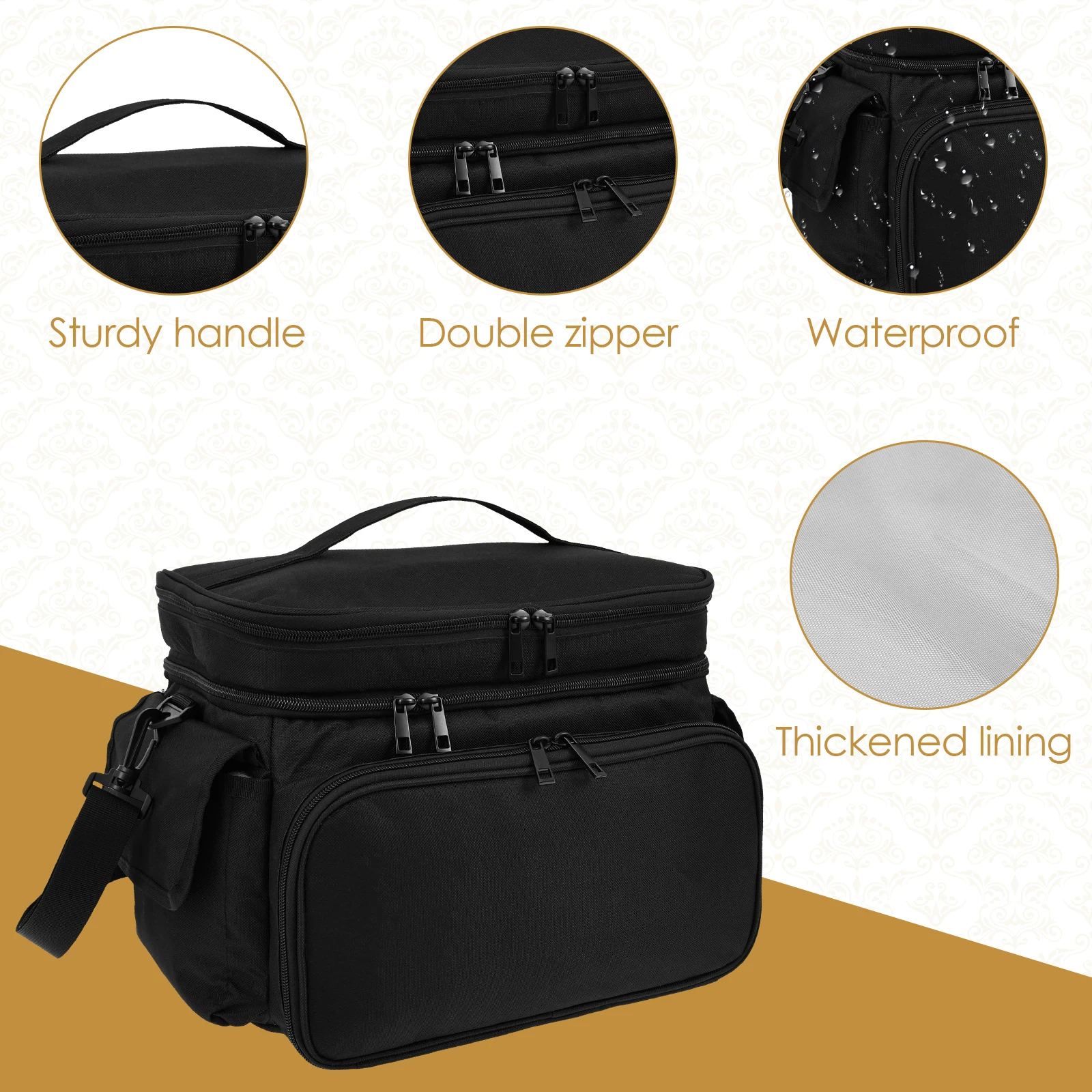 Large Sewing Bag Wool Knitting – Textile Sewing Kit recenzja i cena