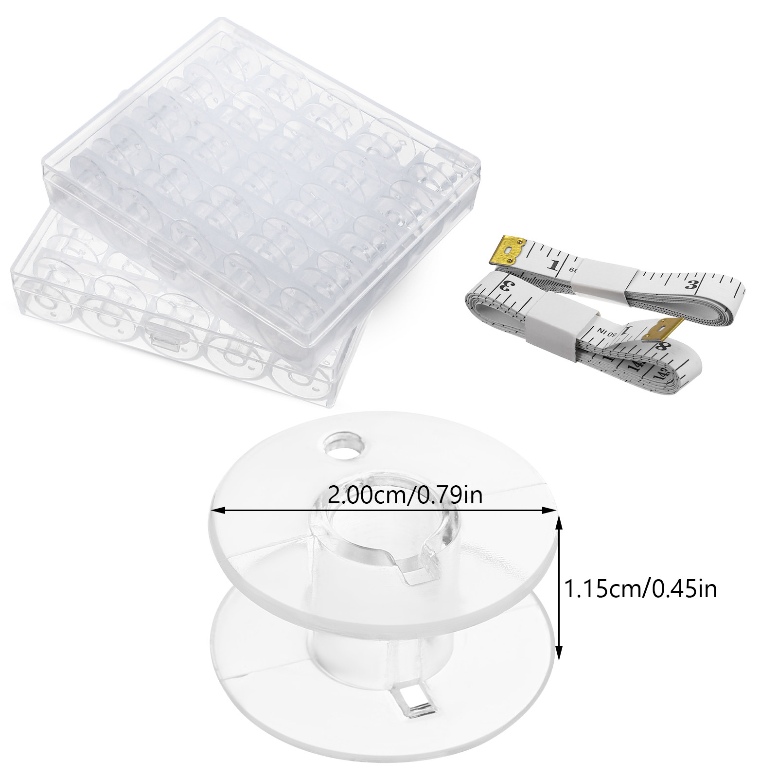 1Set Sewing Bobbins Storage Bo – Thread Bobbins Empty recenzja i cena