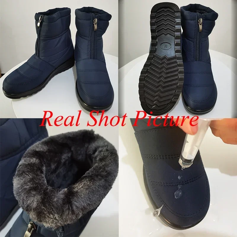 Non Slip Waterproof Snow Boots – Sewing Front Zipper recenzja i cena