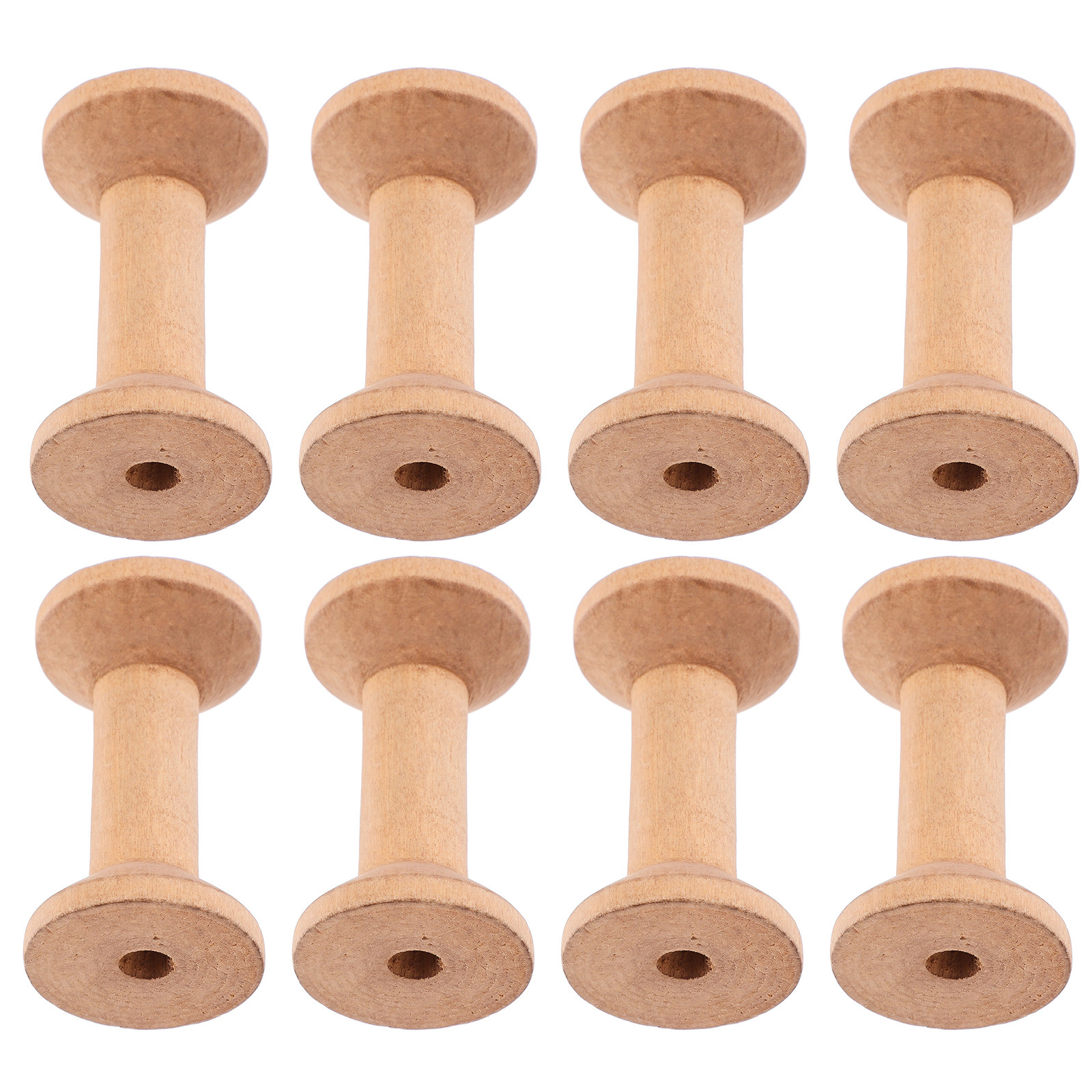 8Pcs Barrel Shaped Wooden Spoo – Thread Bobbins Empty recenzja i cena