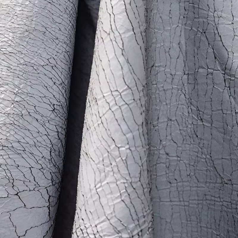 Grey Retro Cracked Leather Tex – Is Sewing Textile Art recenzja i cena