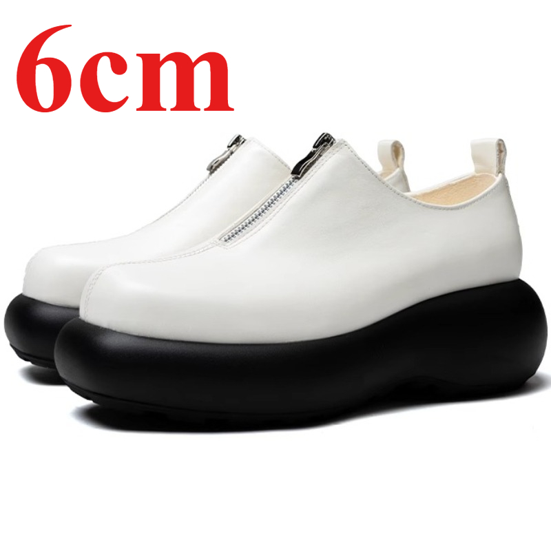 Derby Shoes for Men's Height I – Sewing Front Zipper recenzja i cena