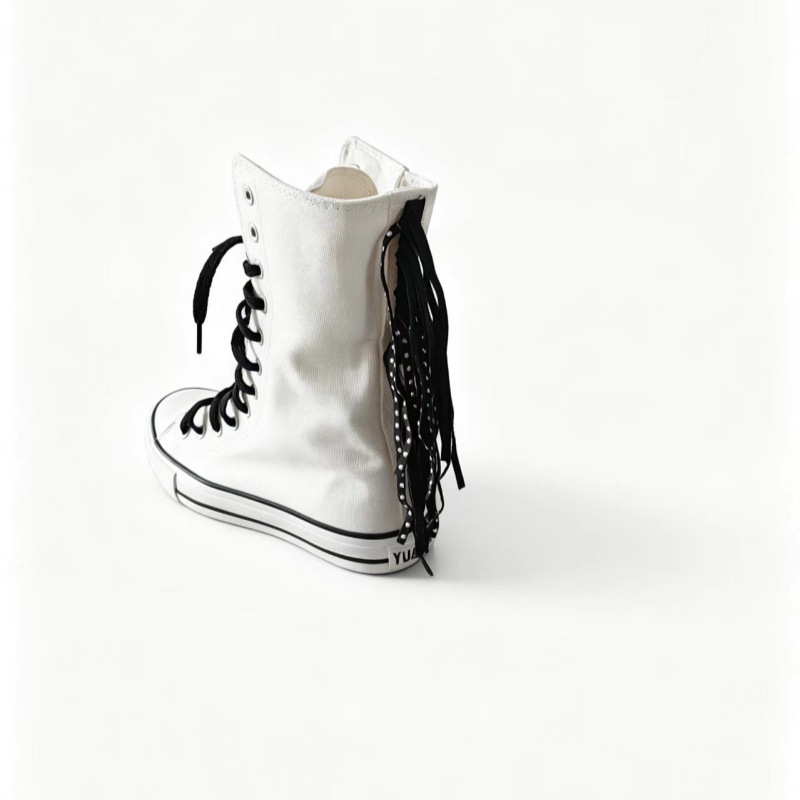 Canvas Shoes Woman New Medium  – Sewing Front Zipper recenzja i cena
