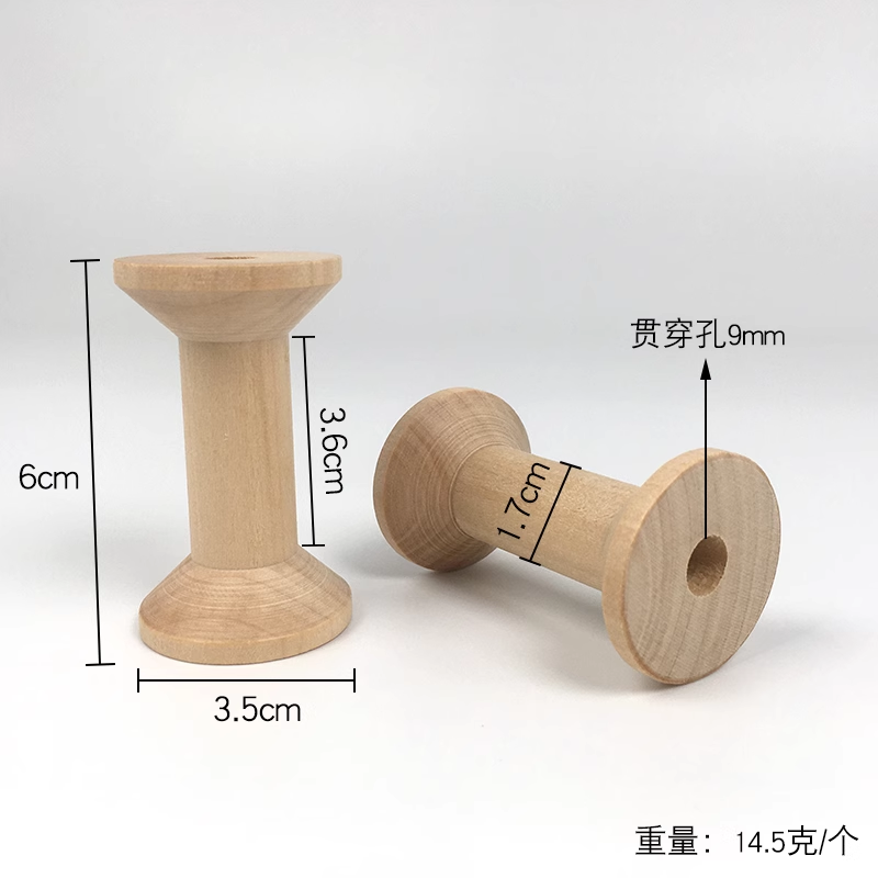 5pcs/lot 60x35mm Natural Empty – Thread Bobbins Empty recenzja i cena