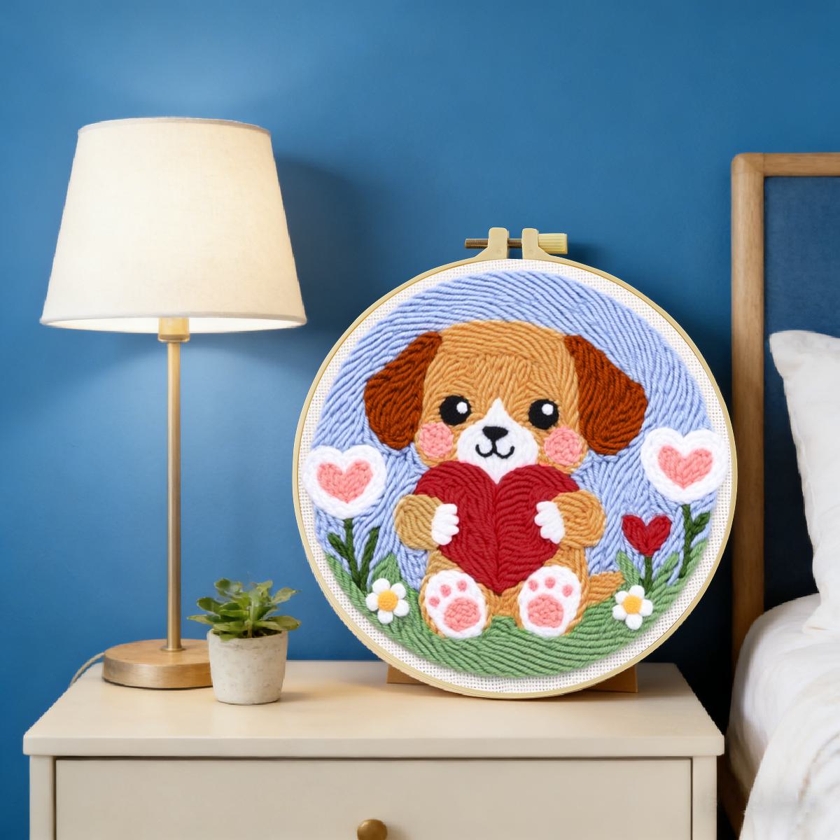 20X20CM/7.87inch Dog Punch Nee – Is Sewing Textile Art recenzja i cena
