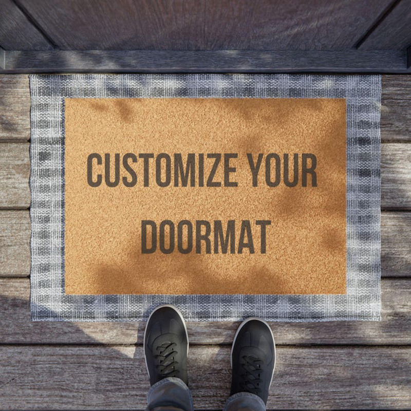 Mid Century Patterned Doormat  – Century Textile & Sewing Supply By Owner recenzja i cena