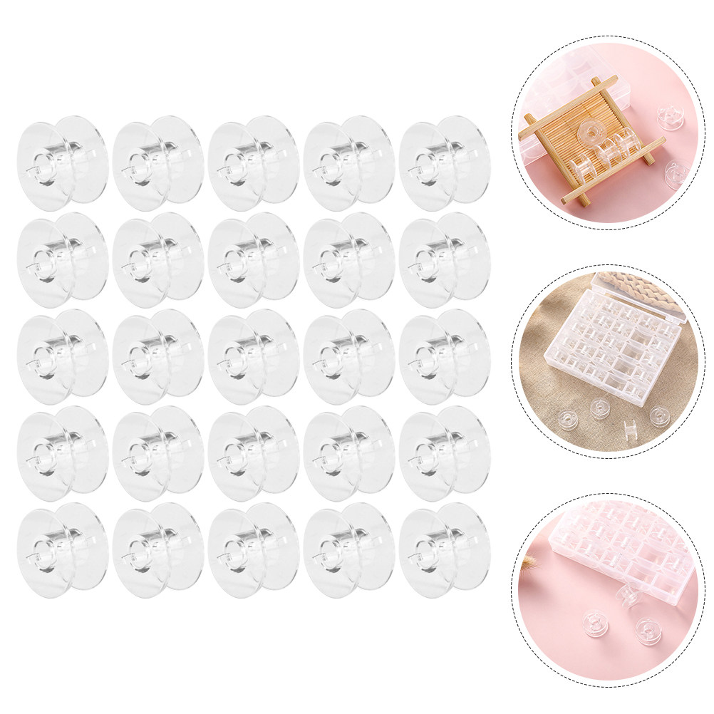 1Set Wear-Resistant Transparen – Thread Bobbins Empty recenzja i cena