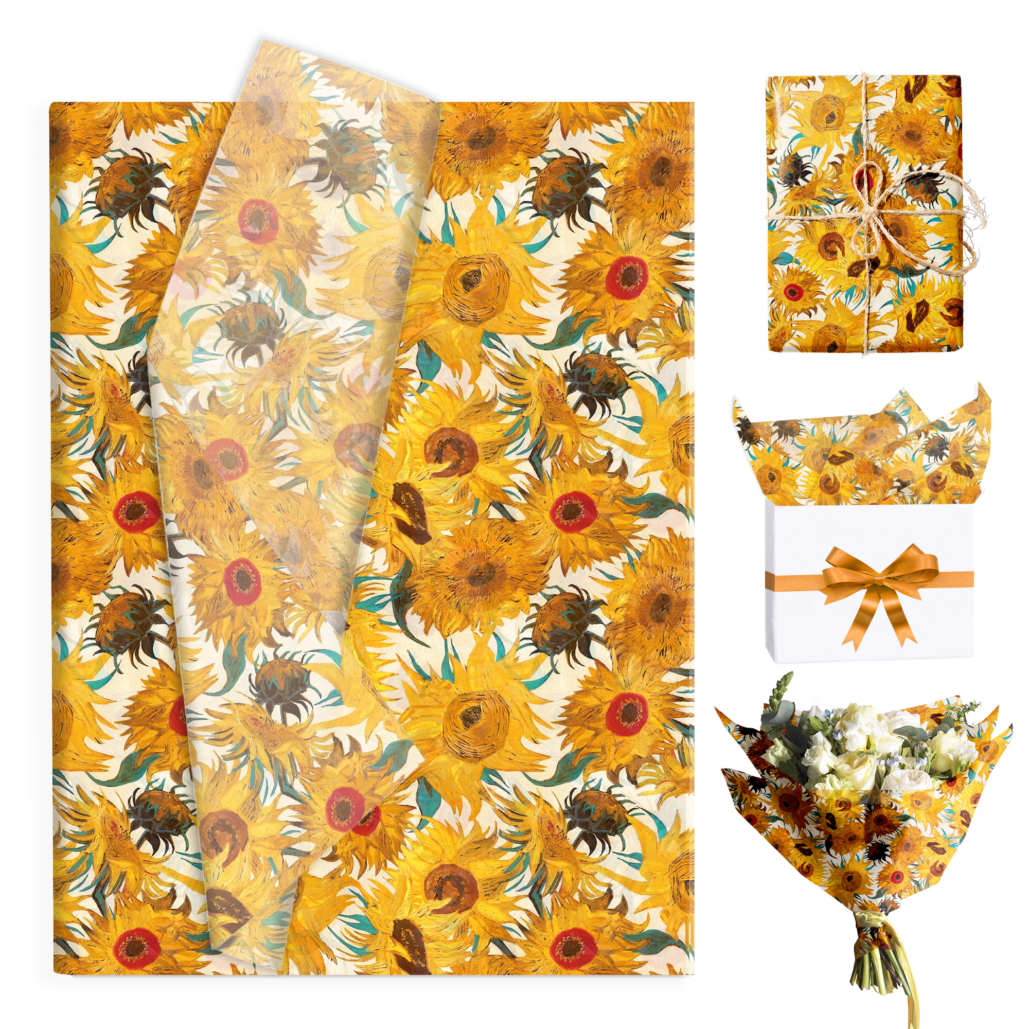 15/35pcs Sunflower Tissue Pape – Pattern Tissue Paper recenzja i cena