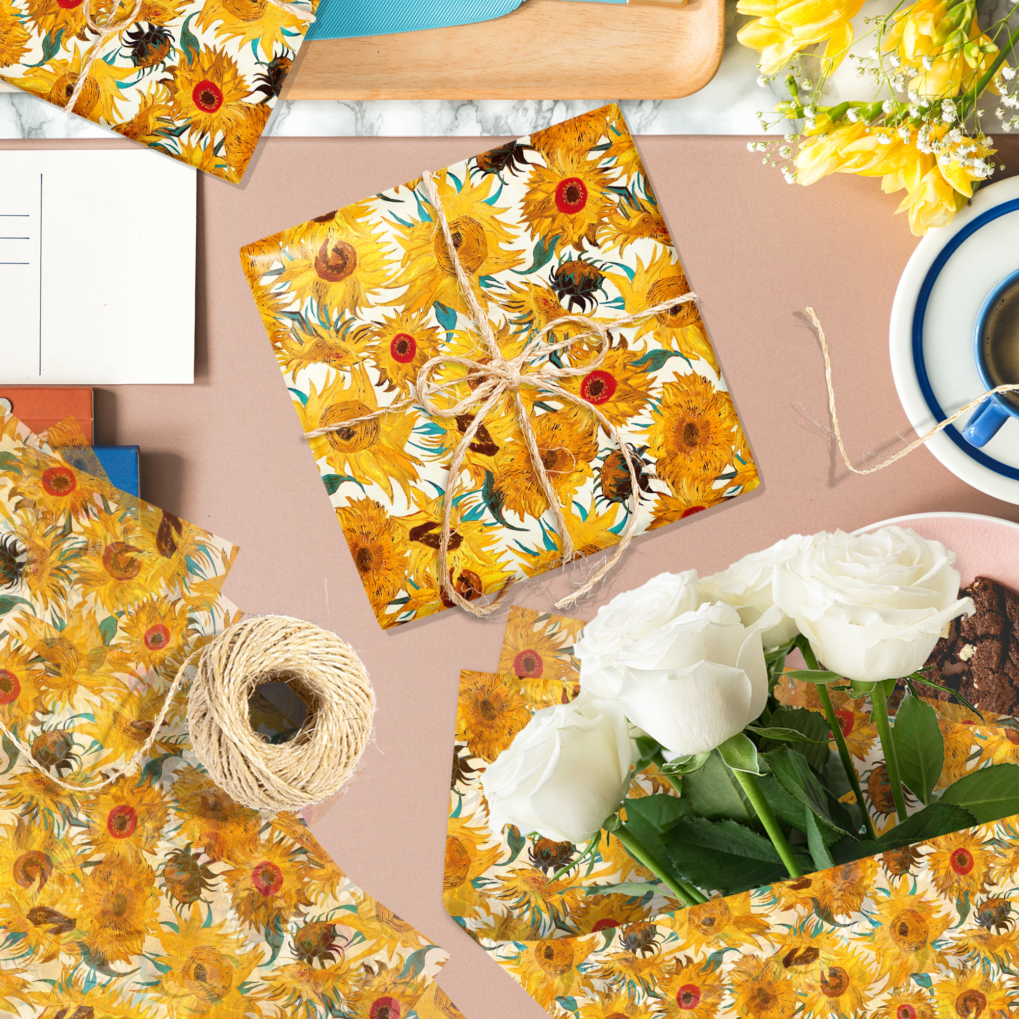 15/35pcs Sunflower Tissue Pape – Pattern Tissue Paper recenzja i cena
