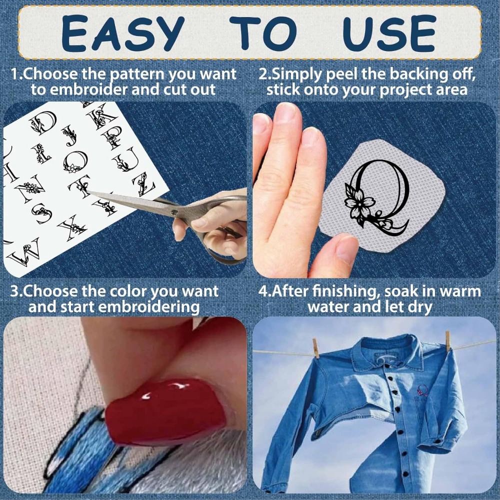 Letter A-Z Water Soluble Embro – Sewing Kit recenzja i cena