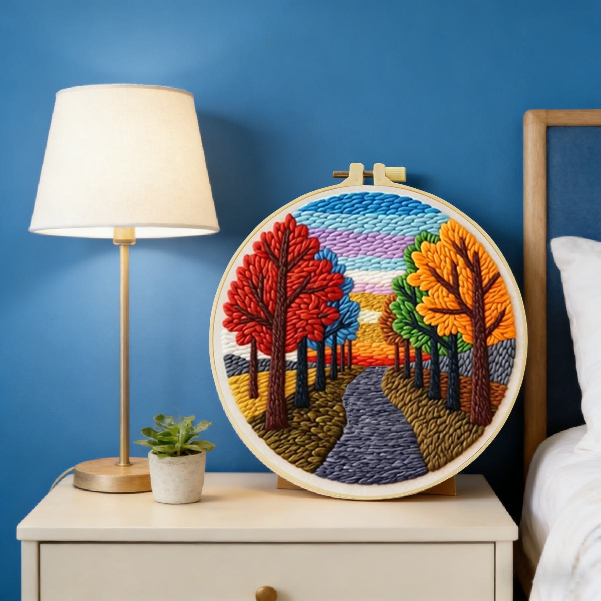 20X20CM/7.87inch Scenery Punch – Is Sewing Textile Art recenzja i cena