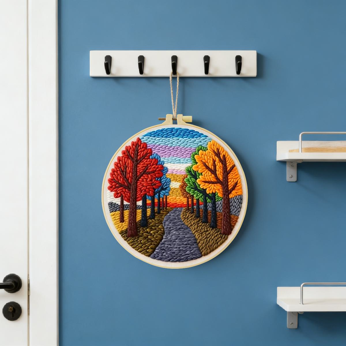 20X20CM/7.87inch Scenery Punch – Is Sewing Textile Art recenzja i cena
