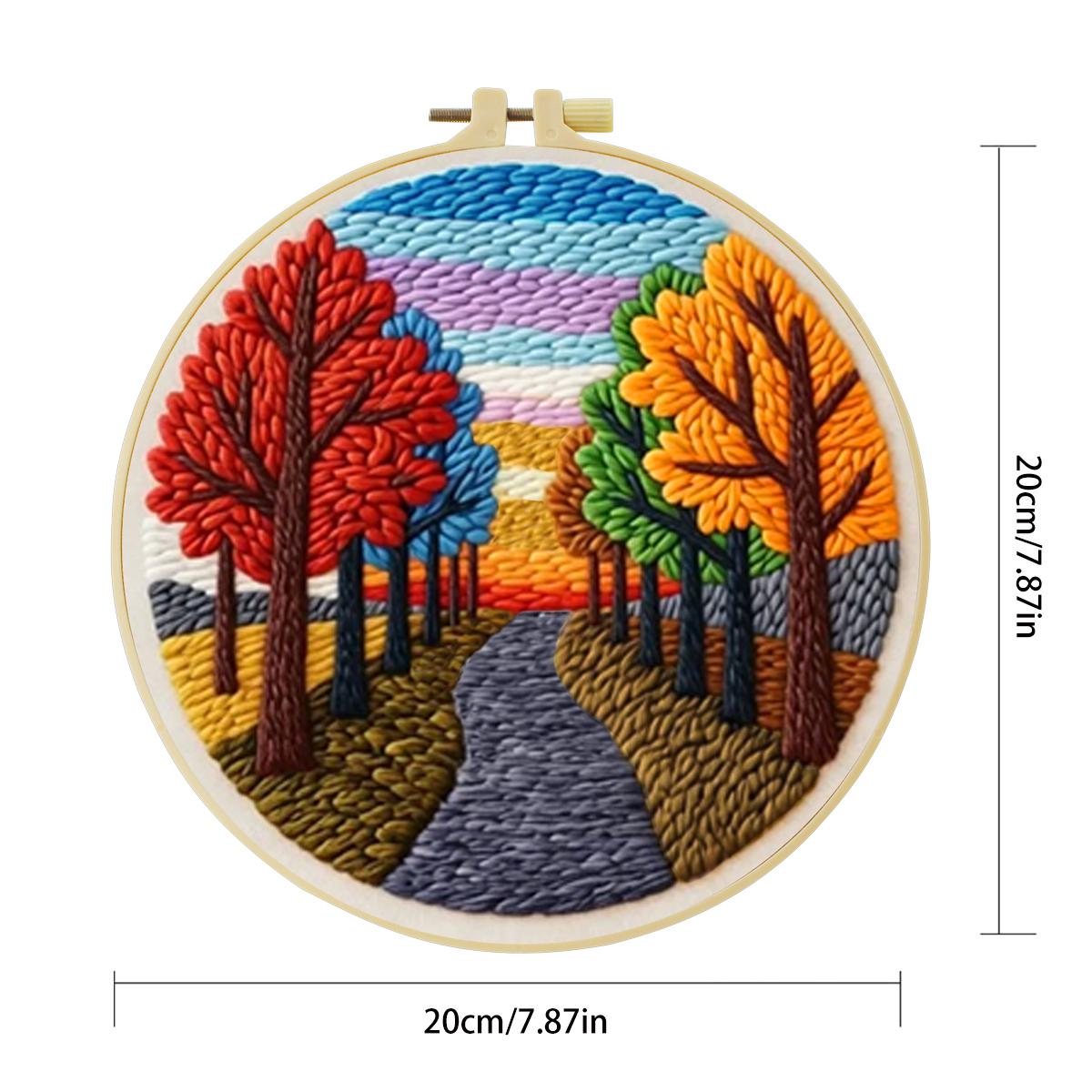 20X20CM/7.87inch Scenery Punch – Is Sewing Textile Art recenzja i cena