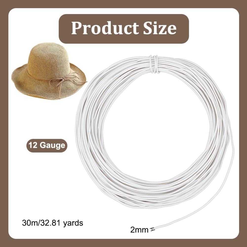 30m White Millinery Wire 2mm D – Sewing Kit recenzja i cena