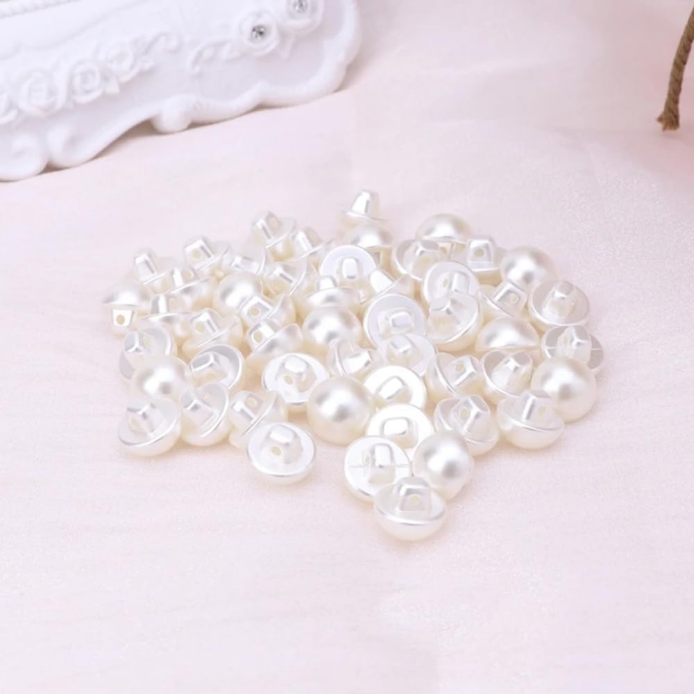 12MM 100 Pcs 1 Hole Beige Imit – Sewing Kit recenzja i cena