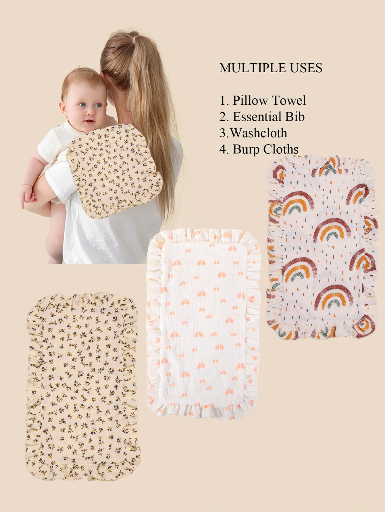 3Pcs/Set Solid And Printed Col – Shoulder Pad Set In recenzja i cena