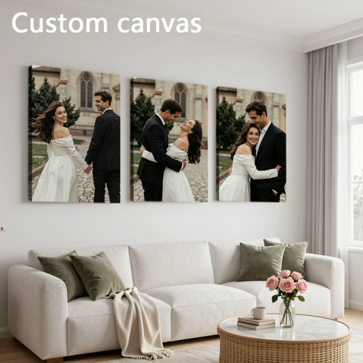 Set of 3 Custom Photo Canvas P – Sewing Custom recenzja i cena
