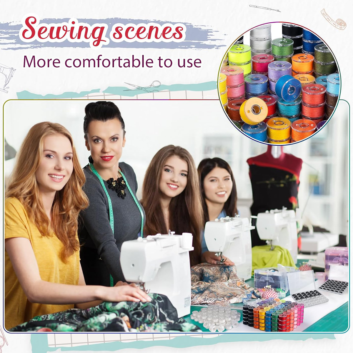20Pcs Bobbins and Sewing Threa – Textile Sewing Kit recenzja i cena