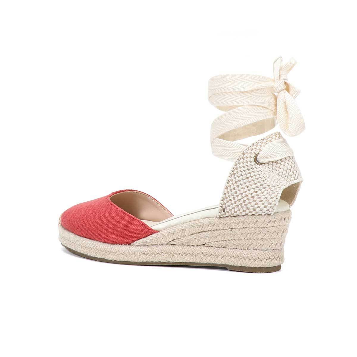 Women Wedge Espadrilles Lace U – Sewing Cotton recenzja i cena