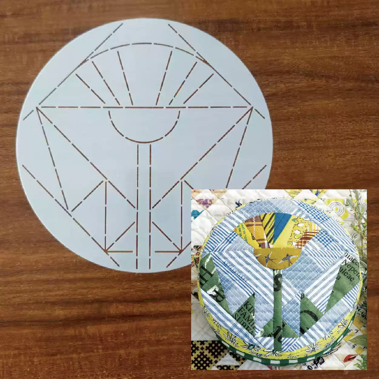 leaf flower Sashiko Embroidery – Is Sewing Textile Art recenzja i cena