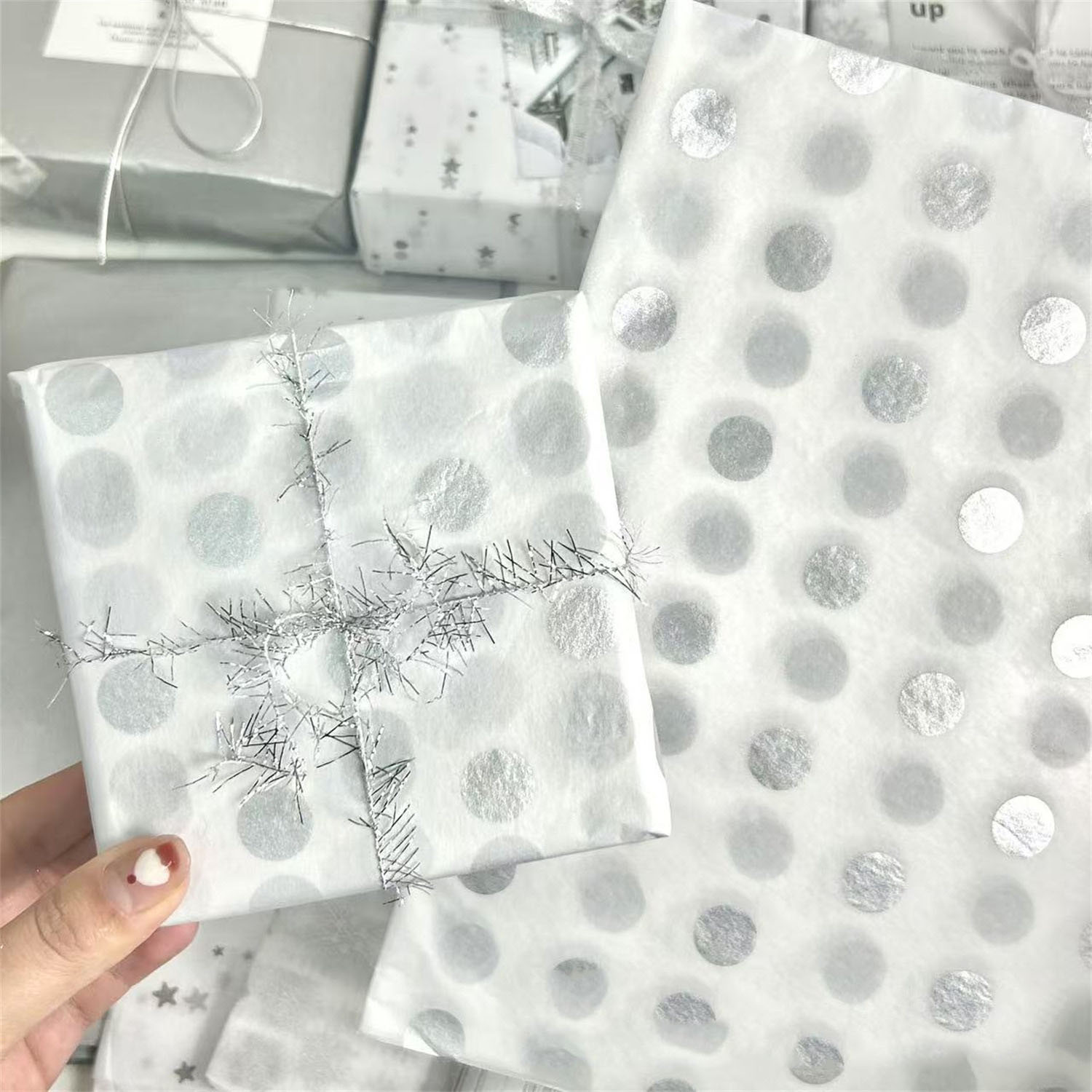 Snow Pear Paper Flower Gift Wr – Pattern Tissue Paper recenzja i cena