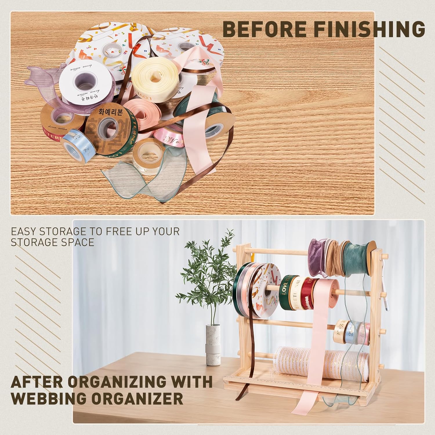 Ribbon Storage Rack Spool Hold – Sewing Roll recenzja i cena