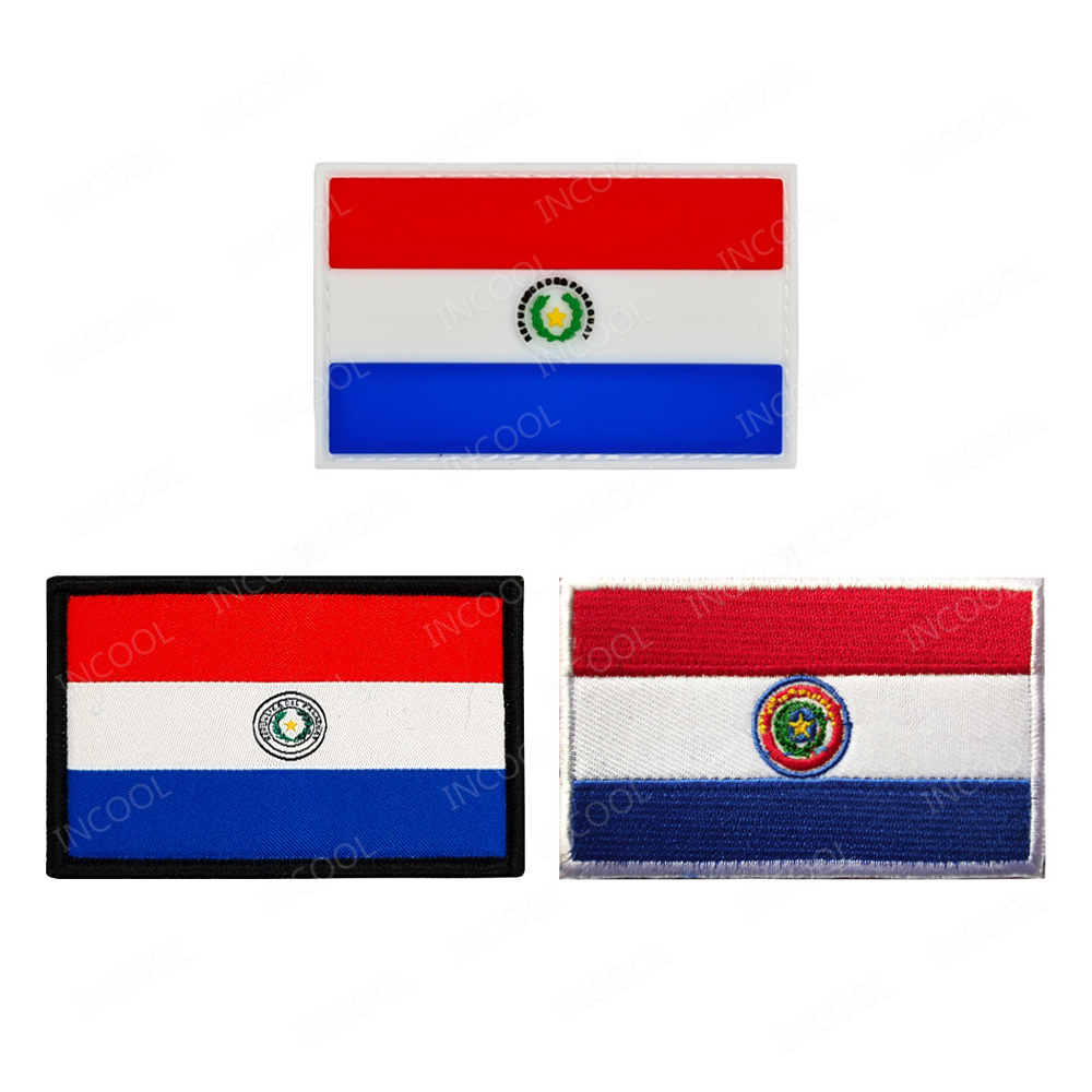 Paraguay Flag Embroidered Patc – Velcro Sew On recenzja i cena