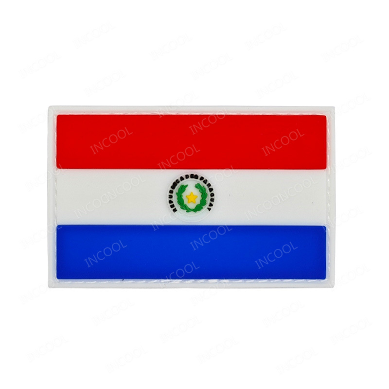 Paraguay Flag Embroidered Patc – Velcro Sew On recenzja i cena