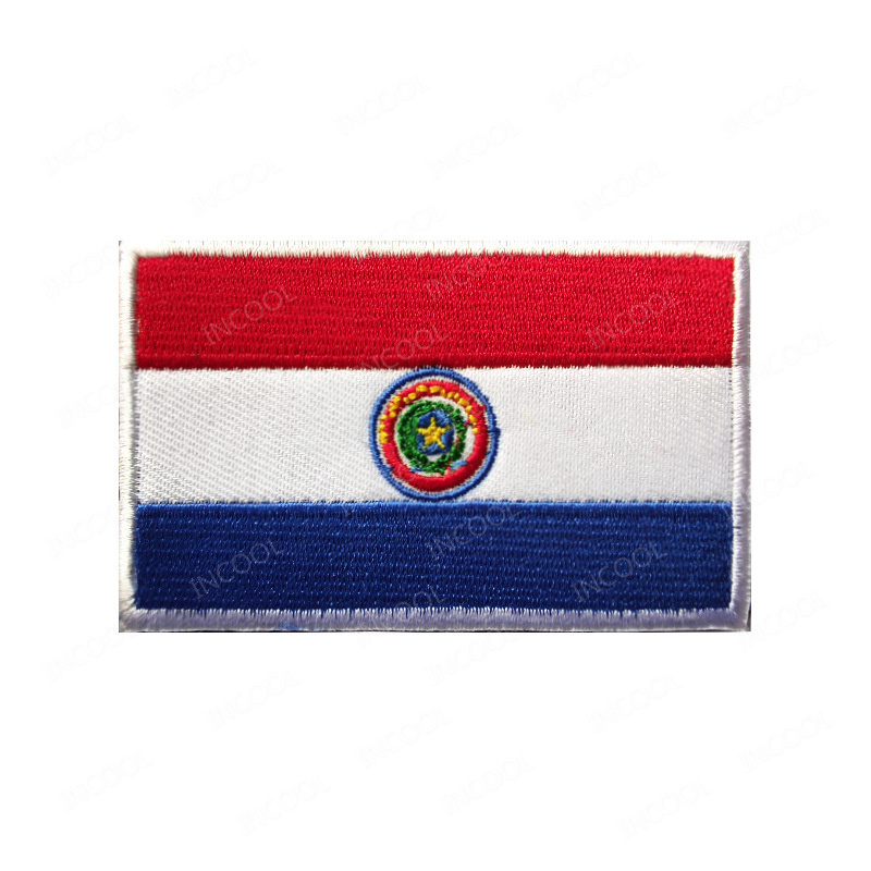 Paraguay Flag Embroidered Patc – Velcro Sew On recenzja i cena
