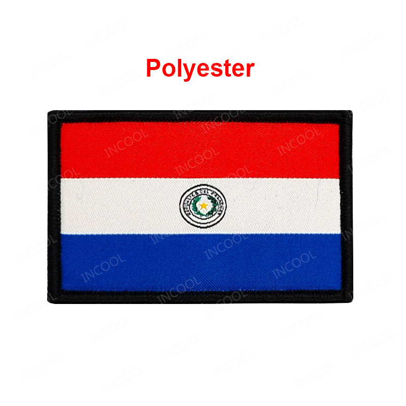 Paraguay Flag Embroidered Patc – Velcro Sew On recenzja i cena