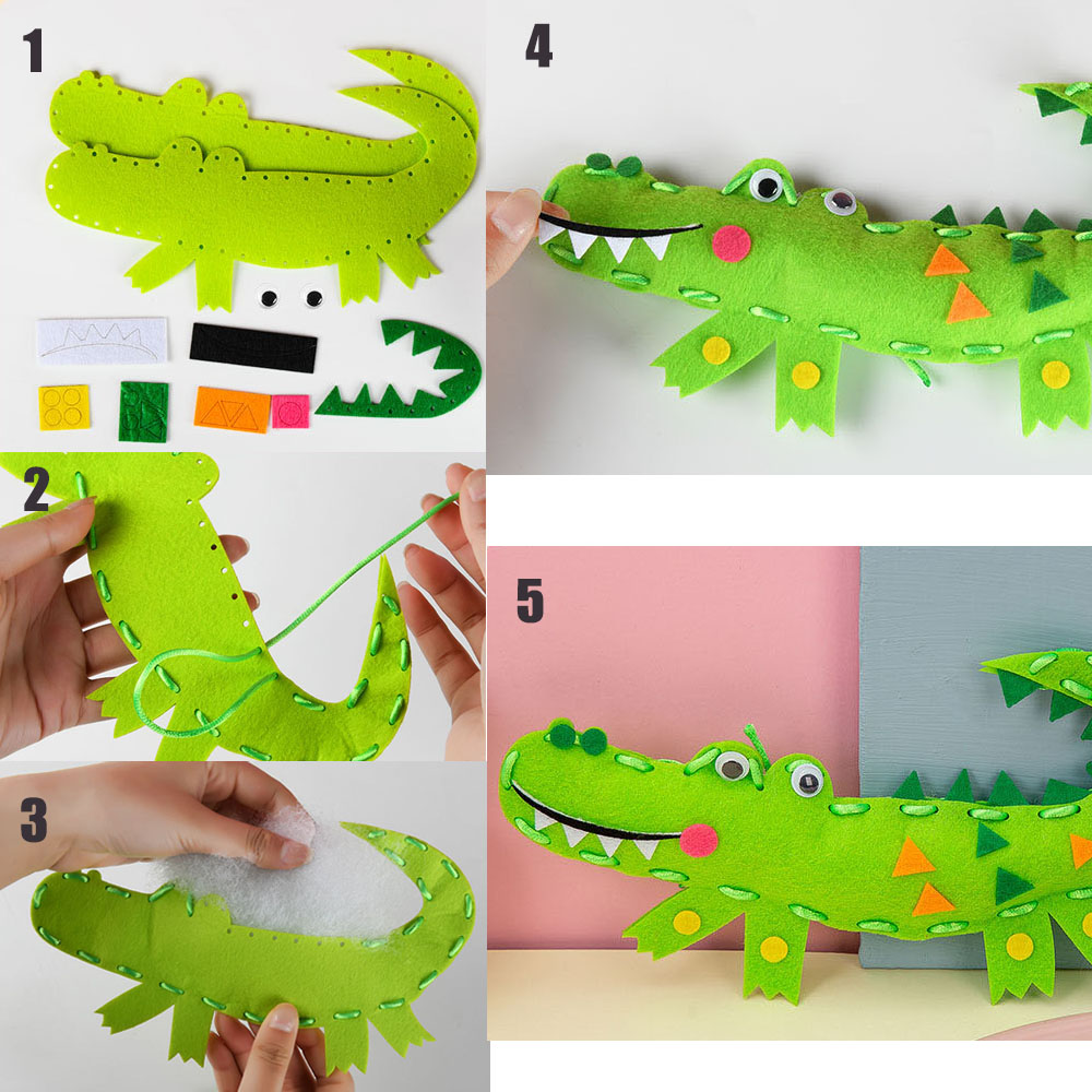 Cartoon Animal Sewing Craft Ki – Textile Sewing Kit recenzja i cena