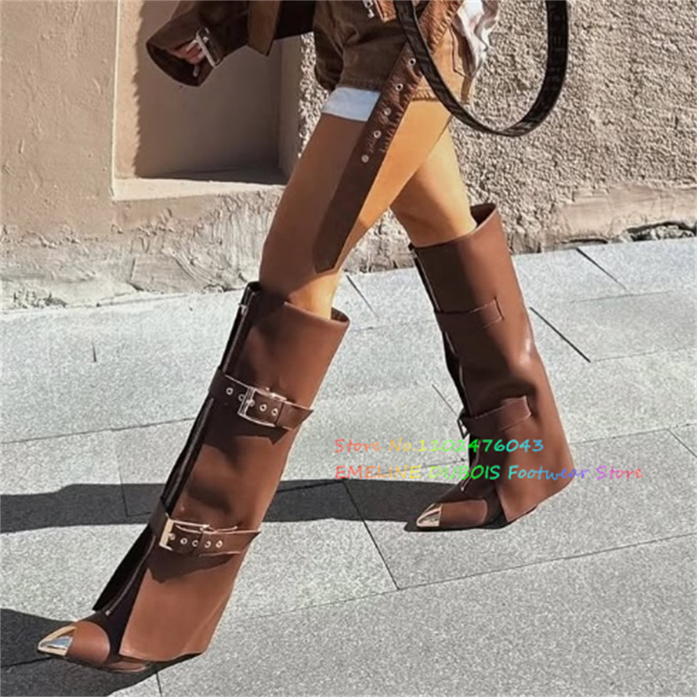 Brown Leather Front Zipper Kne – Sewing Front Zipper recenzja i cena
