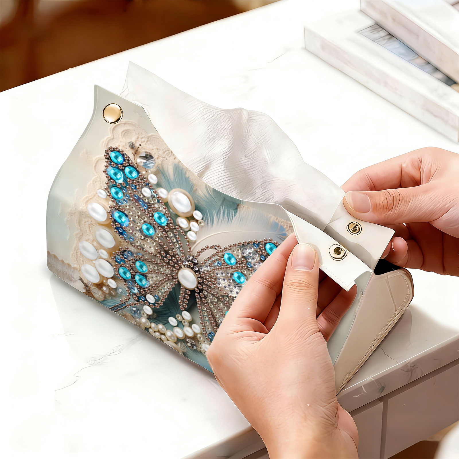 1-Piece Set of Diamond Paintin – Pattern Tissue Paper recenzja i cena