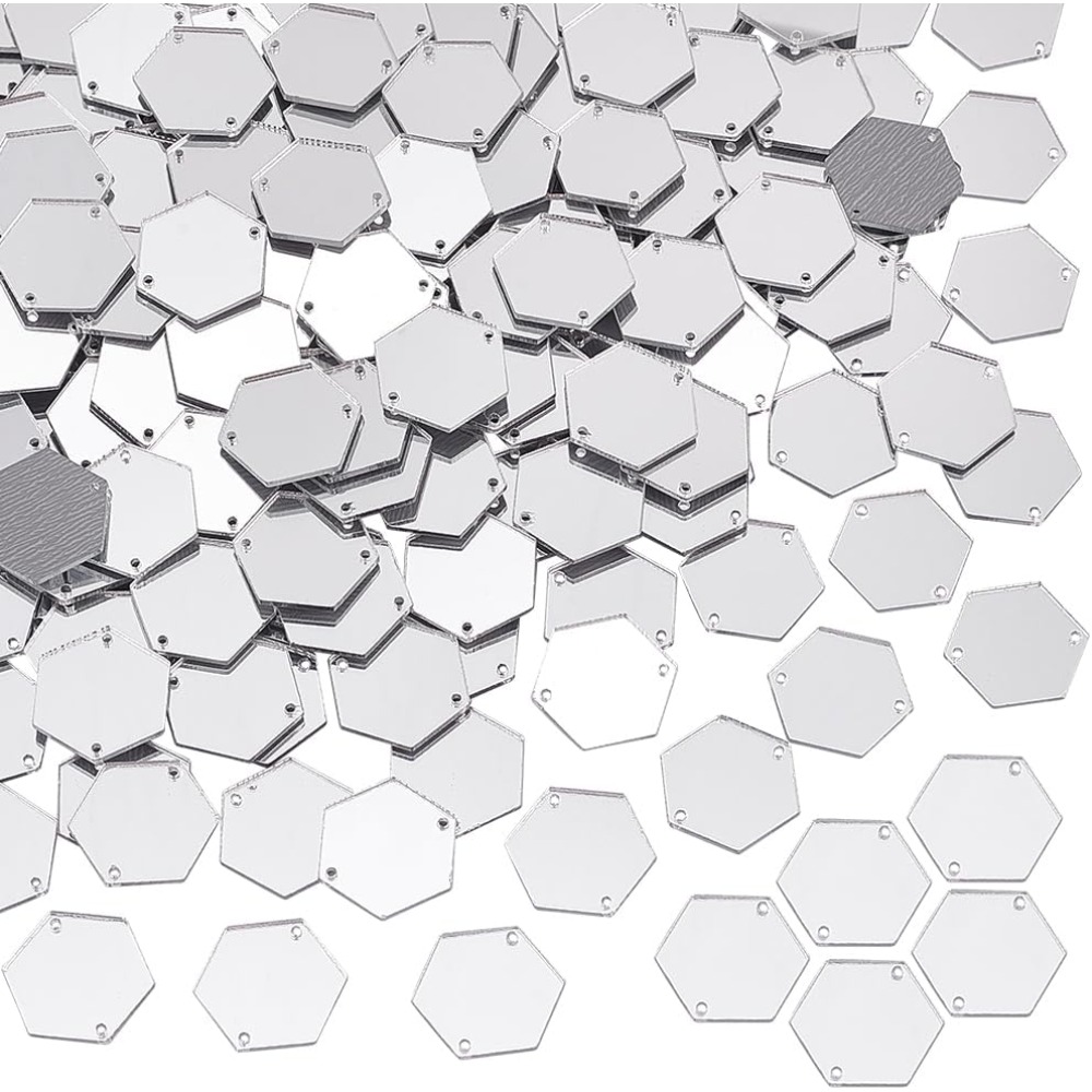 200pcs Hexagon Sew on Mirrors  – Sewing Kit recenzja i cena