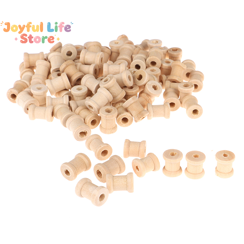 100PCS Wooden Empty Thread Spo – Thread Bobbins Empty recenzja i cena