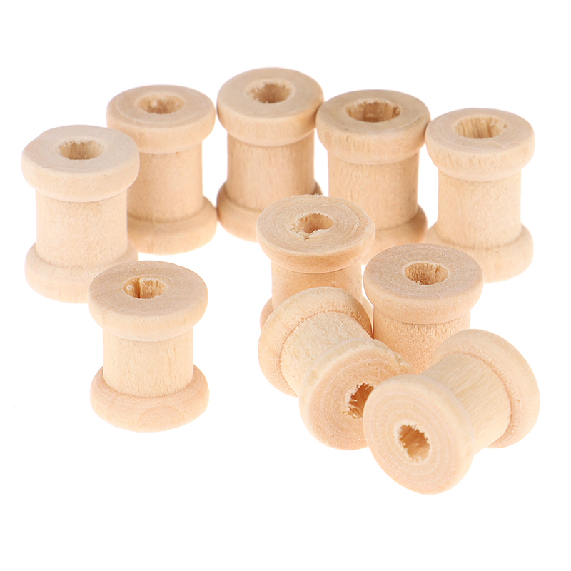 100PCS Wooden Empty Thread Spo – Thread Bobbins Empty recenzja i cena