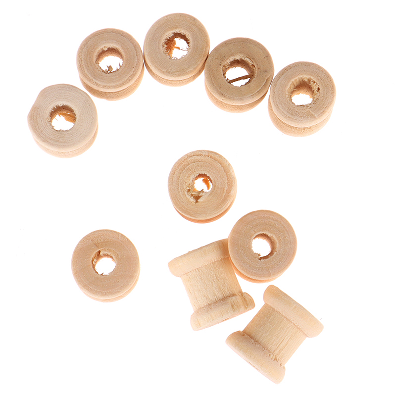 100PCS Wooden Empty Thread Spo – Thread Bobbins Empty recenzja i cena