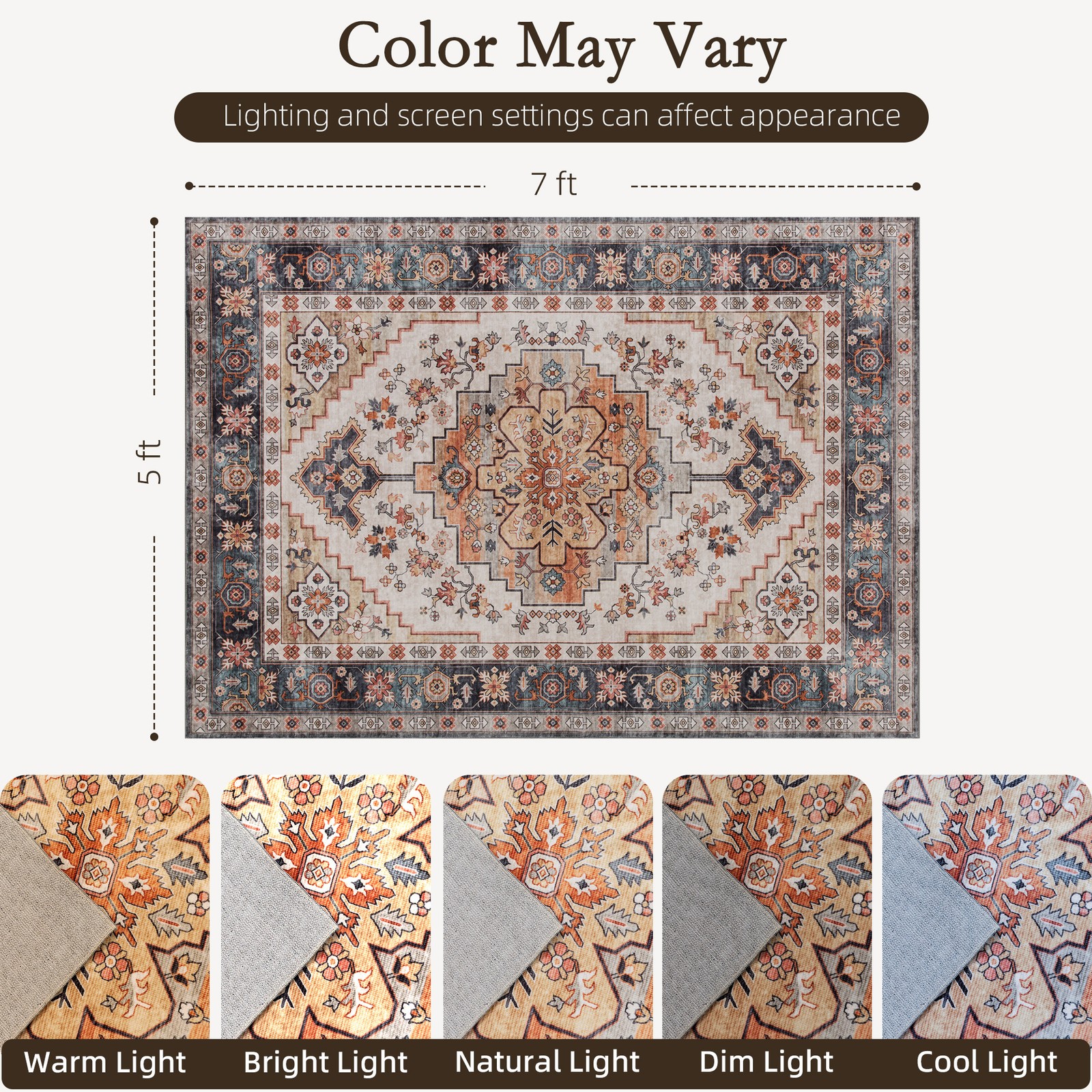 Area Rug 5x7, Machine Washable – Century Textile & Sewing Supply By Owner recenzja i cena