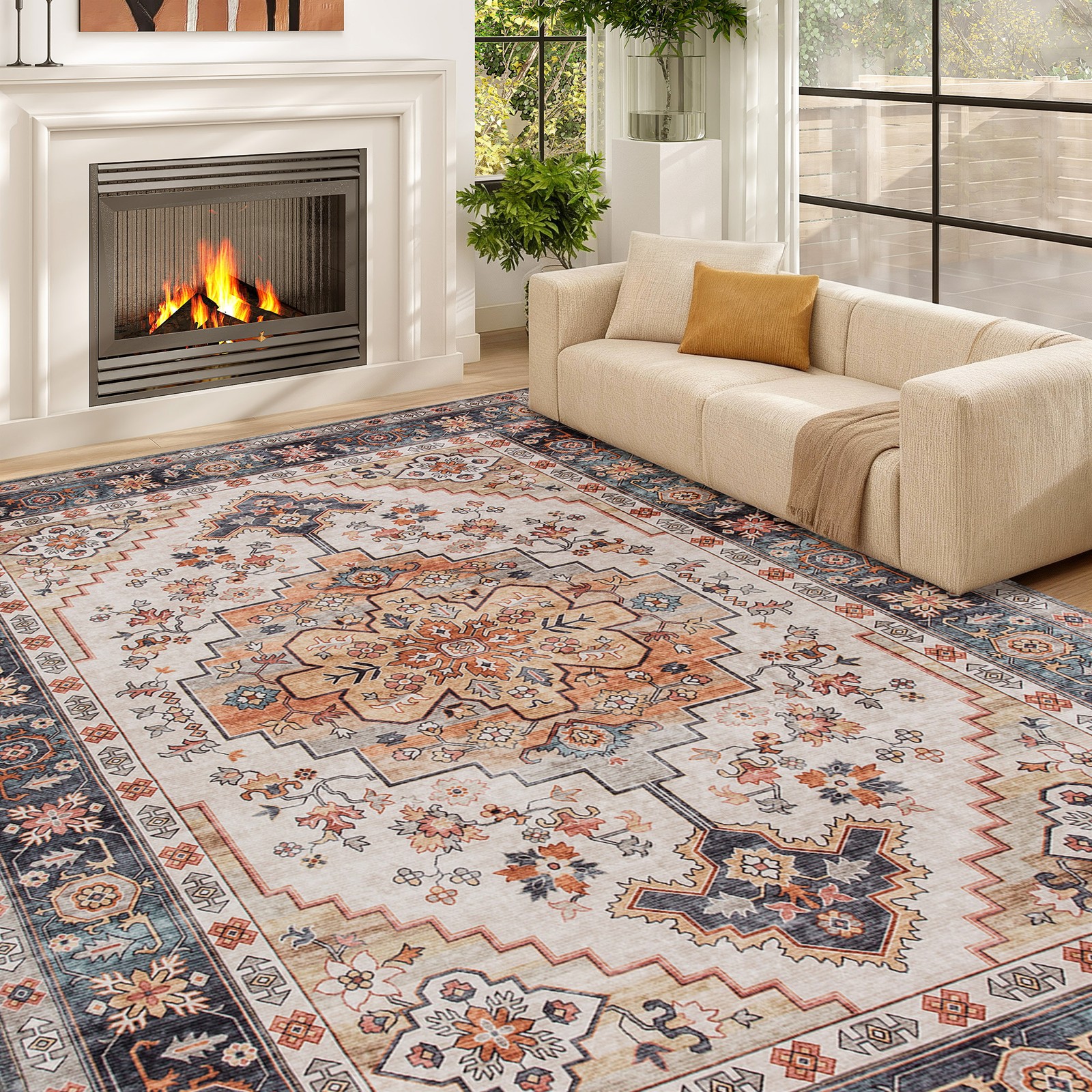 Area Rug 5x7, Machine Washable – Century Textile & Sewing Supply By Owner recenzja i cena