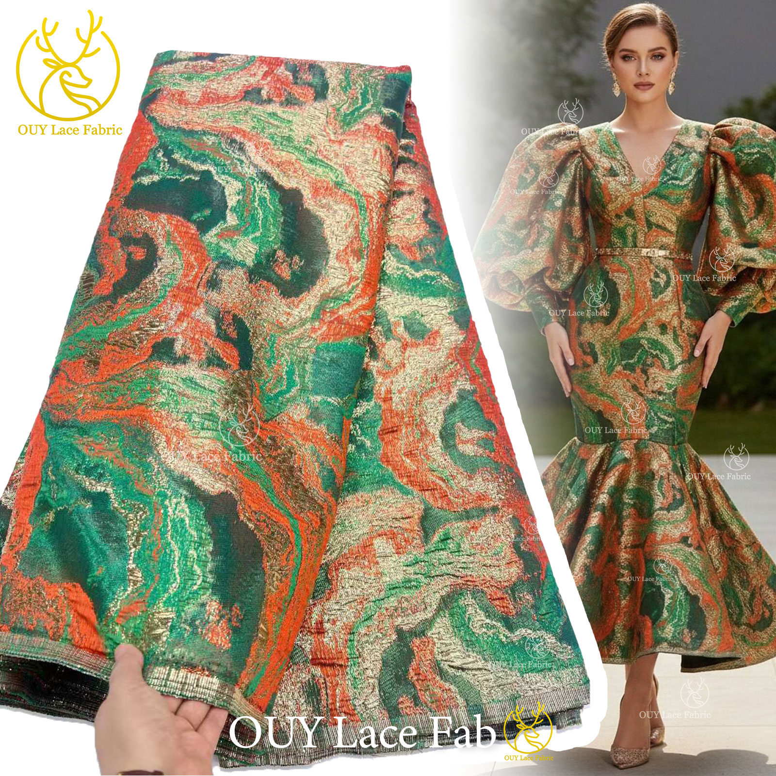 Fashion Brocade Jacquard Lace  – Sewing Gathering recenzja i cena