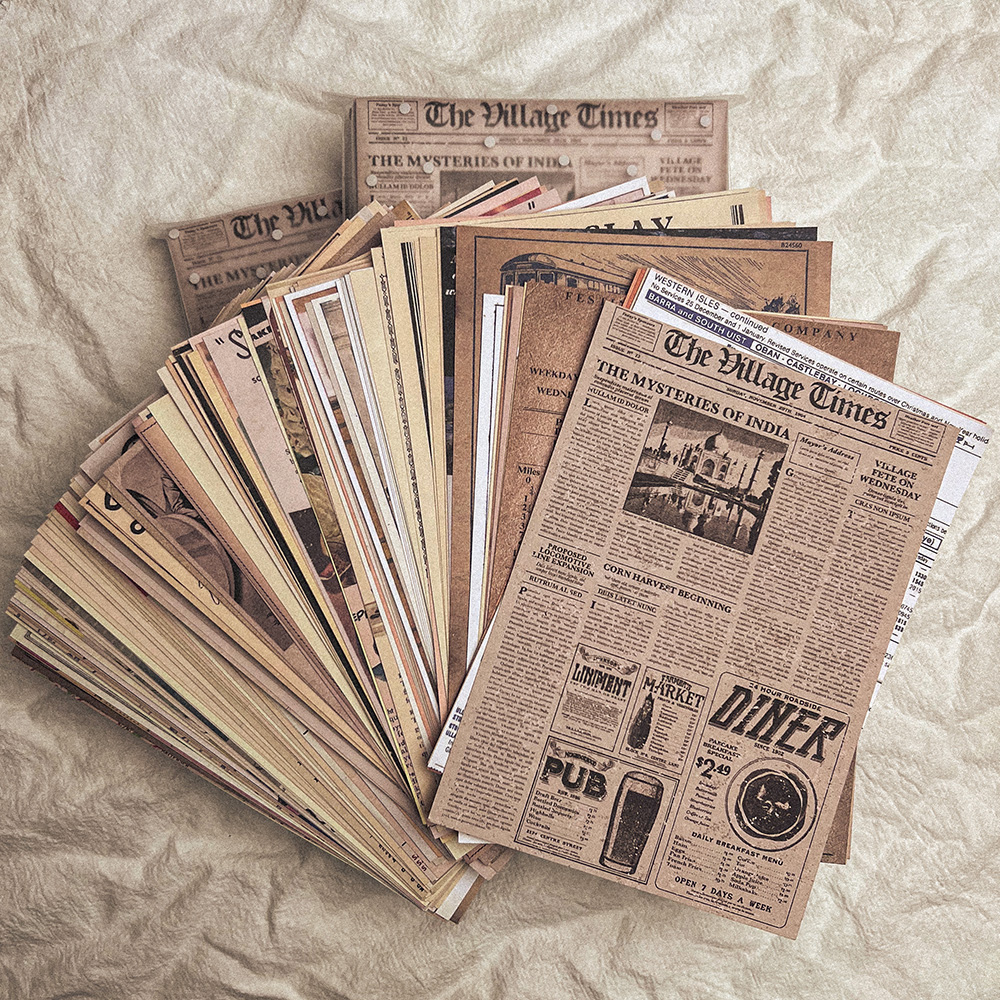 118Pcs Vintage Old Newspaper C – Pattern Tissue Paper recenzja i cena