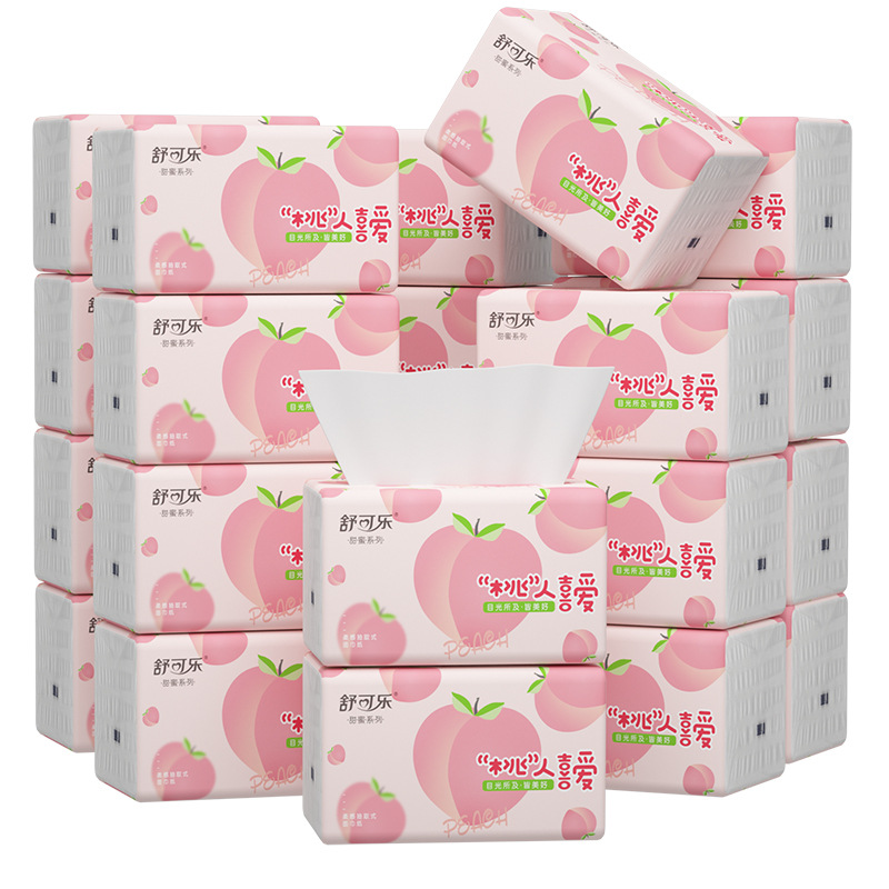 Cute Peach Pattern Facial Tiss – Pattern Tissue Paper recenzja i cena