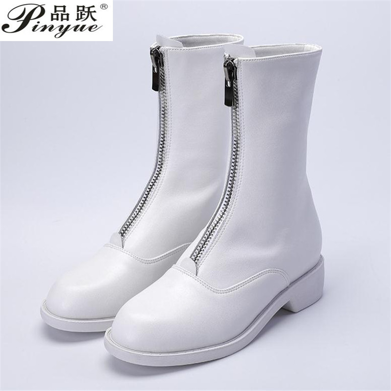 3cm Genuine Leather Trend Fron – Sewing Front Zipper recenzja i cena