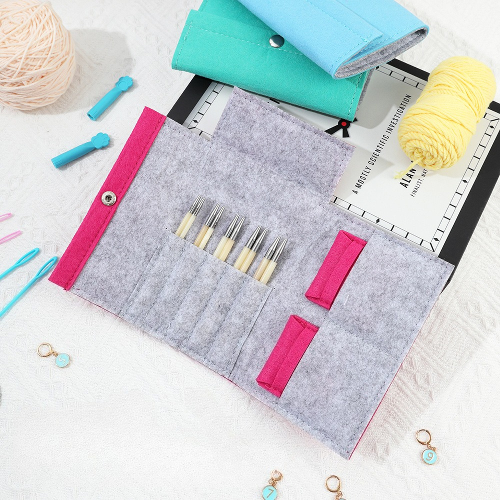 Circular Crochet Hooks Storage – Textile Sewing Kit recenzja i cena